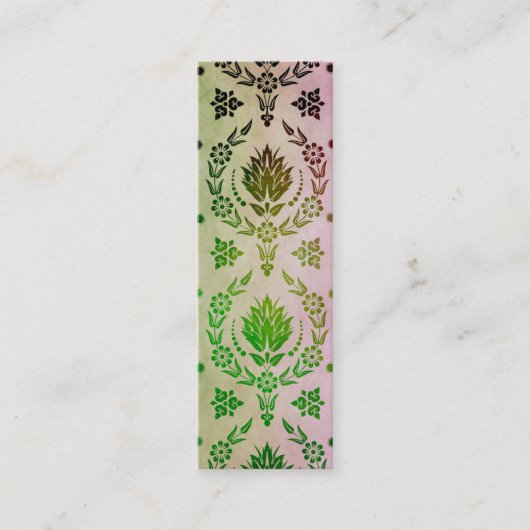 Daisy Damask, COLOR BURN Mini Visitekaartje (Voorkant)