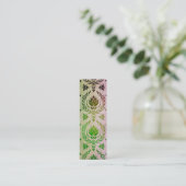 Daisy Damask, COLOR BURN Mini Visitekaartje (Staand voorkant)