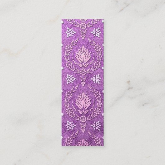 Daisy Damask, DUBBELE DAMASK Mini Visitekaartje (Voorkant)