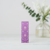 Daisy Damask, DUBBELE DAMASK Mini Visitekaartje (Staand voorkant)