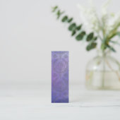 Daisy Damask, EMBOSSED Mini Visitekaartje (Staand voorkant)