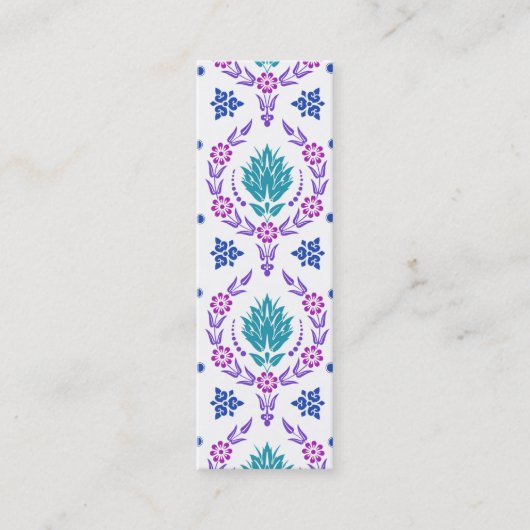 Daisy Damask, GARDEN COLORS Mini Visitekaartje (Voorkant)