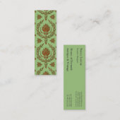 Daisy Damask, GILT EDGED Mini Visitekaartje (Voorkant / Achterkant)