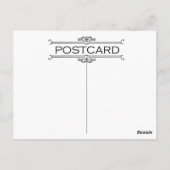 Daisy Damask, leder in bruin en goud Briefkaart (Achterkant)