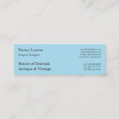 Daisy Damask, REVERSE FADE Mini Visitekaartje (Achterkant)