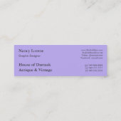 Daisy Damask, REVERSE FADE Mini Visitekaartje (Achterkant)