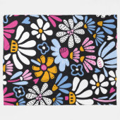 Daisy Dancing 60x80 Fleece Deken (Voorkant (Horizontaal))