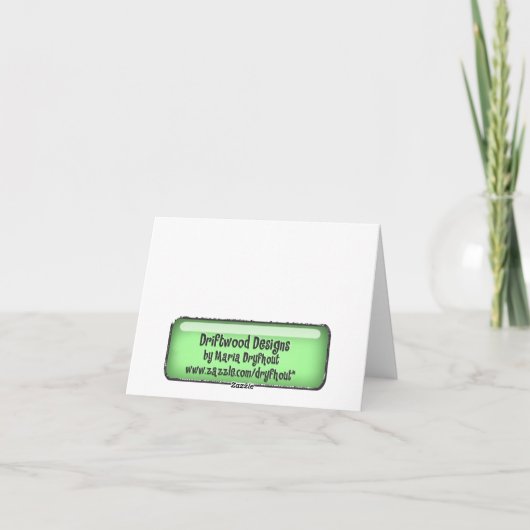 Daisy Dank je Bedankkaart (Achterkant)