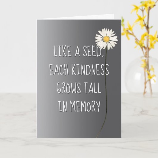 Daisy Dank je Kaart (Gele Bloem)