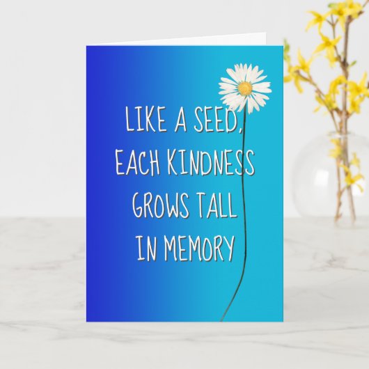 Daisy Dank je Kaart (Gele Bloem)