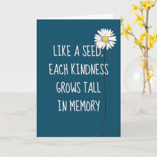 Daisy Dank je Kaart (Gele Bloem)