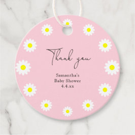 Daisy - dank u baby shower bedankjes labels