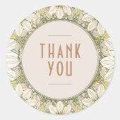 Daisy Dank u Sticker  Art Nouveau Mucha (Voorkant)