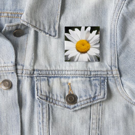 Daisy Darling Vierkante Button 5,1 Cm (In situ)