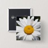 Daisy Darling Vierkante Button 5,1 Cm (Voorkant /achterkant)
