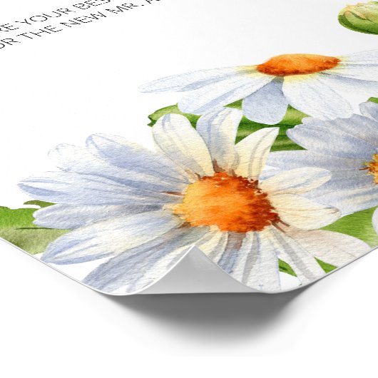 Daisy date nachtelijke ideeën. Datum jar bruids sp Poster (Hoek)