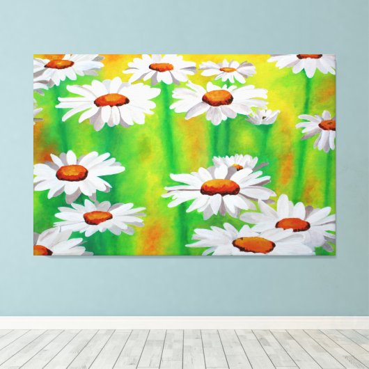 Daisy Day Canvas Afdruk (Insitu (Houten vloer))