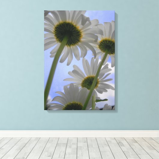 Daisy Day Wrapped Canvas (Insitu (Houten vloer))