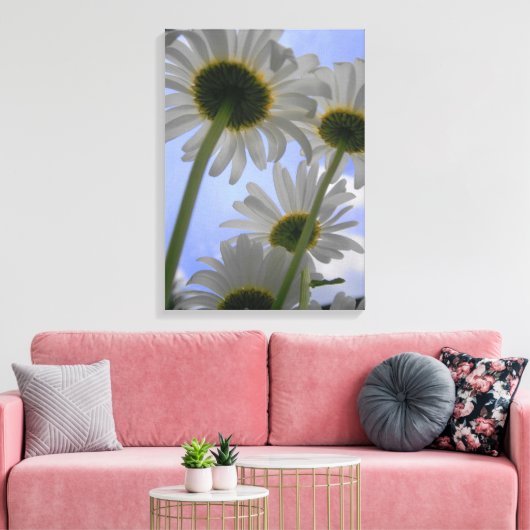 Daisy Day Wrapped Canvas Afdruk (Insitu (Woonkamer))