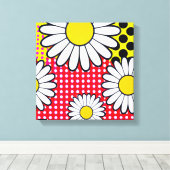 Daisy Days Canvas Afdruk (Insitu (Houten vloer))