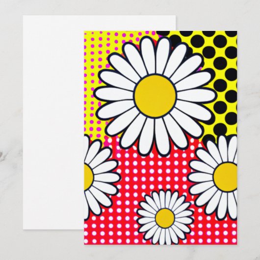 Daisy Days Feestdagenkaart (Voorkant / Achterkant)