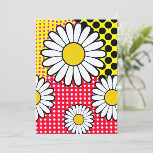 Daisy Days Feestdagenkaart (Staand voorkant)