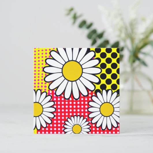 Daisy Days Feestdagenkaart (Staand voorkant)