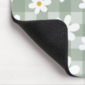 Daisy Days Mousepad - Green Gingham Muismat (Hoek)