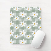 Daisy Days Mousepad - Green Gingham Muismat (Met muis)