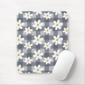 Daisy Days Mousepad - Zwart Gingham Muismat (Met muis)
