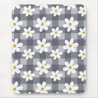 Daisy Days Mousepad - Zwart Gingham Muismat