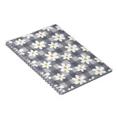 Daisy Days Notitieboek - Black Gingham (Rechterzijde)