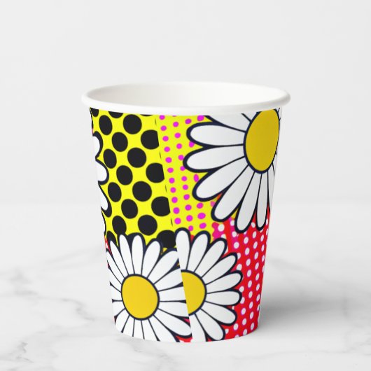 Daisy Days Papieren Bekers (Achterkant)