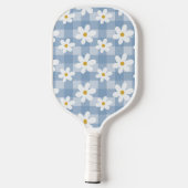 Daisy Days Pickelball Paddle - Blauw Gingham (Achterkant)