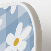 Daisy Days Pickelball Paddle - Blauw Gingham (Links Detail)