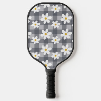 Daisy Days Pickelball Paddle - Zwart Gingham