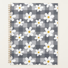 Daisy Days Planner - Black Gingham