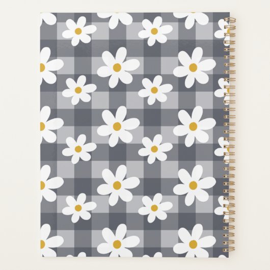 Daisy Days Planner - Black Gingham (Achterkant)