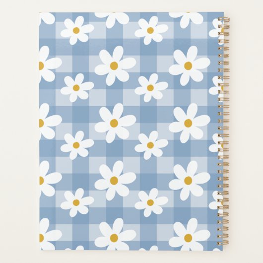 Daisy Days Planner - Blue Gingham (Achterkant)