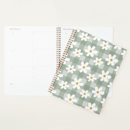 Daisy Days Planner - Green Gingham (Display)