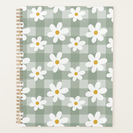 Daisy Days Planner - Green Gingham (Voorkant)