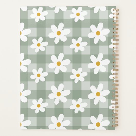 Daisy Days Planner - Green Gingham (Achterkant)