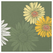 Daisy Dayz Vintage Psychedelic Floral Stof (Close Up)