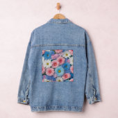* Daisy Daze Denim Delight: Bloemen patchwork jas Jacket (Hangar)