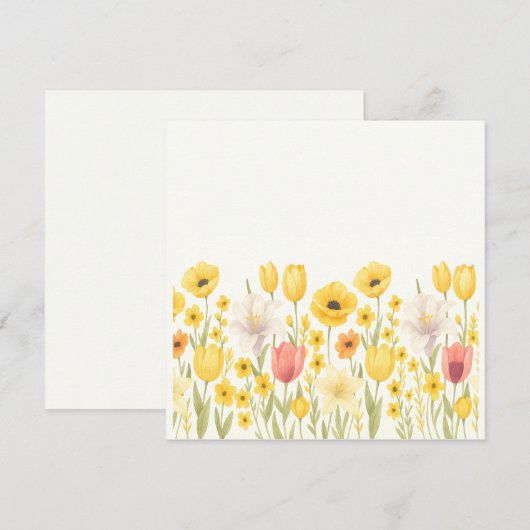 Daisy Daze Kaart (Voorkant / Achterkant)