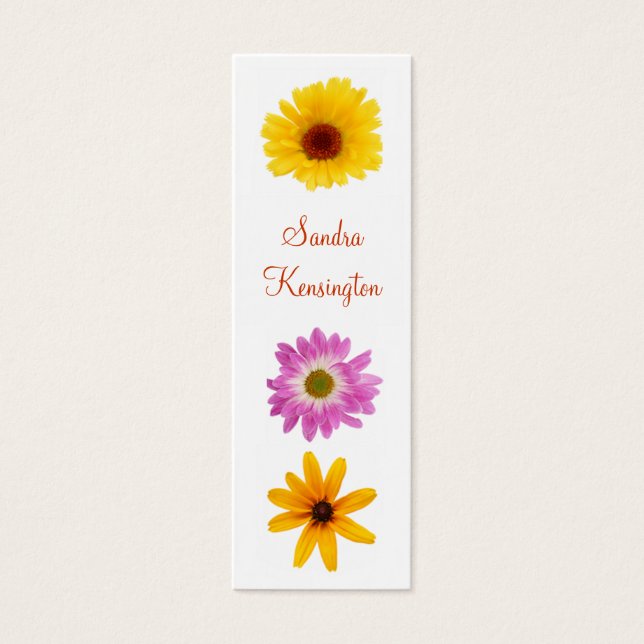 Daisy Daze Mini Visitekaartjes (Voorkant)