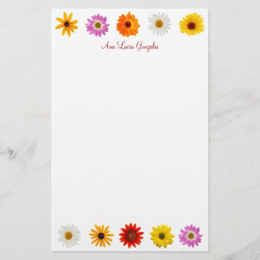 Daisy Daze Stationery Briefpapier (Voorkant)