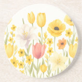 Daisy Daze Zandsteen Onderzetter (Voorkant)