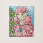 DAISY De Franse Roze Poedel PUZZEL (Verticaal)