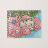 DAISY De Franse Roze Poedel PUZZEL Legpuzzel (Horizontaal)